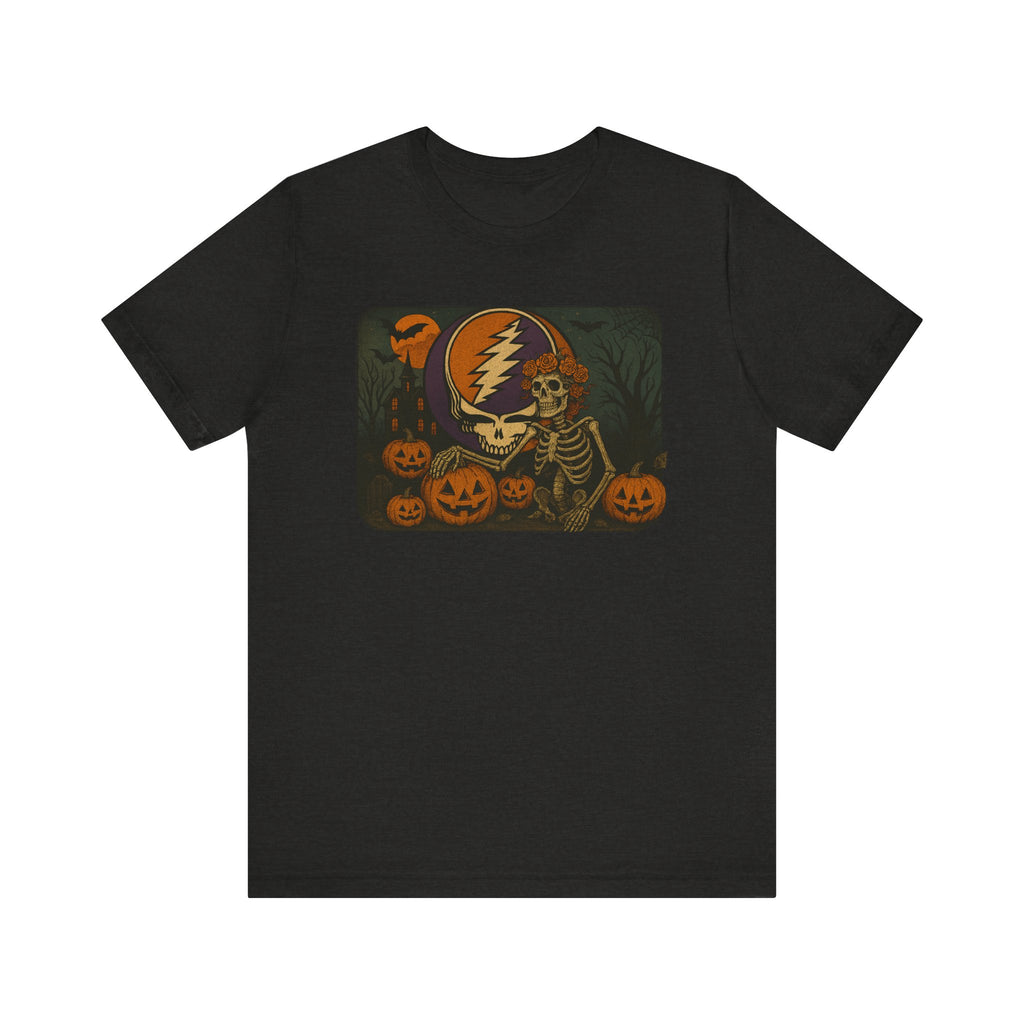 Grateful Dead Halloween Unisex Tee, Vintage Band Graphic Shirt, Music Festival Apparel, Short Sleeve Top, Gift for Deadheads